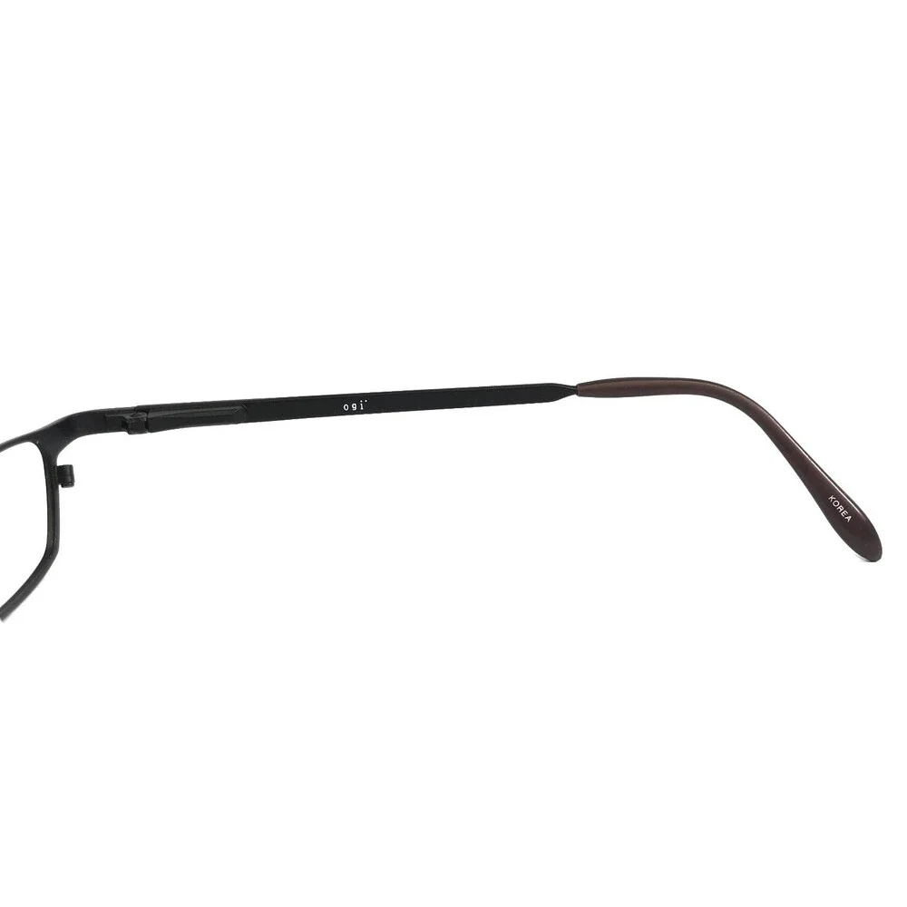 ogi Petite Eyeglasses Frames 2146 COL. 560 Black Rectangle Wire Rim 40-21-135